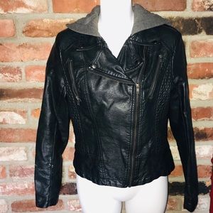 Faux leather jacket